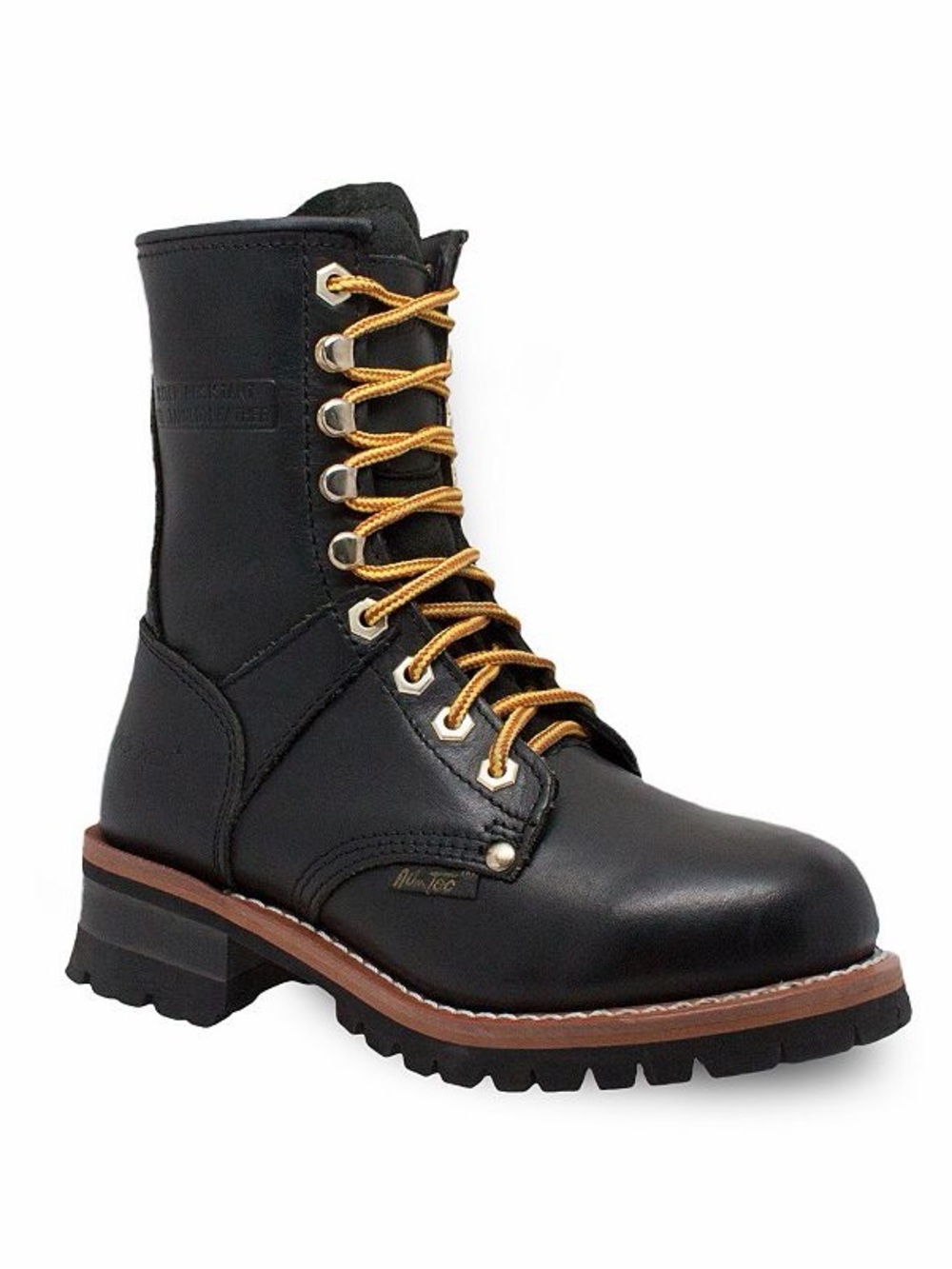 AdTec  2439 Women's Water Resistant Black Logger Work Boot Soft Toe Size 8 NWOB